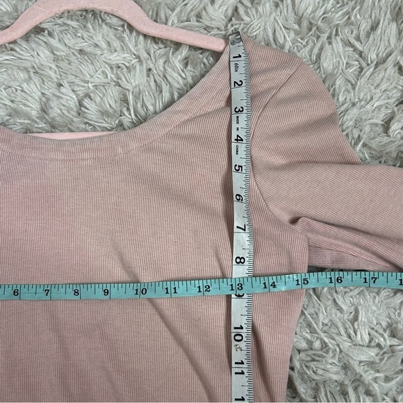Chaser Pink Long Sleeve Cross Strap Back Top - Picture 9 of 10